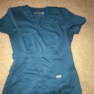 Grey’s Anatomy Caribbean Blue Scrub Top